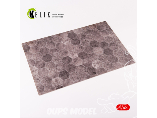 Kelik KS48023 Plaques hexagonales soviétiques 1930-1960 Acrylique 3 mm (410 x 270 mm) (410 g) 1/48