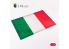Kelik KS48031 Drapeau de l&#039;Italie Acrylique 3 mm (410 x 270 mm) (410 g) 1/48