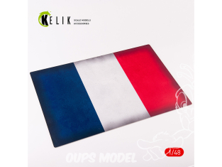Kelik KS48029 Drapeau Français Acrylique 3 mm (410 x 270 mm) (410 g) 1/48