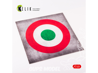 Kelik KS48026 Cocarde américaine Acrylique 3 mm 240 x 240 mm 190 g 1/72 1/48