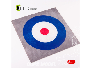 Kelik KS48028 Cocarde du Royaume-Uni Acrylique 3 mm 240 x 240 mm 190 g 1/72 1/48