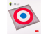 Kelik KS48025 Cocarde Française Acrylique 3 mm 240 x 240 mm 190 g 1/72 1/48