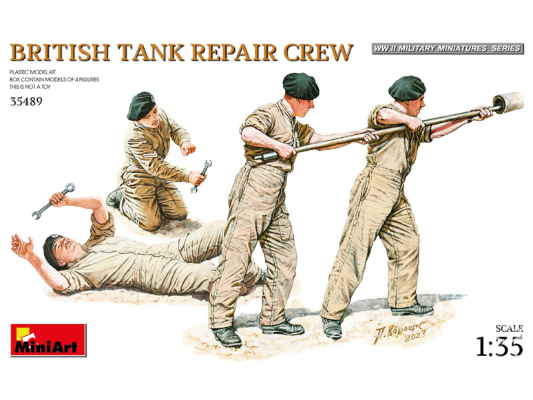 Mini Art maquette militaire 35489 ÉQUIPE DE RÉPARATION DE CHARS BRITANNIQUES 1/35