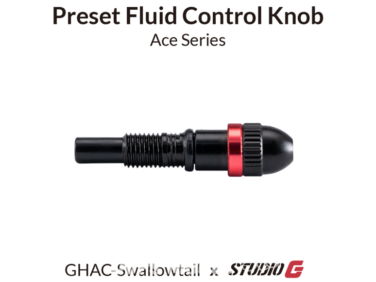 Gaahleri aérographe 41369 Bouton de contrôle de fluide préréglé pour Swallowtail-StudioG Ace Series