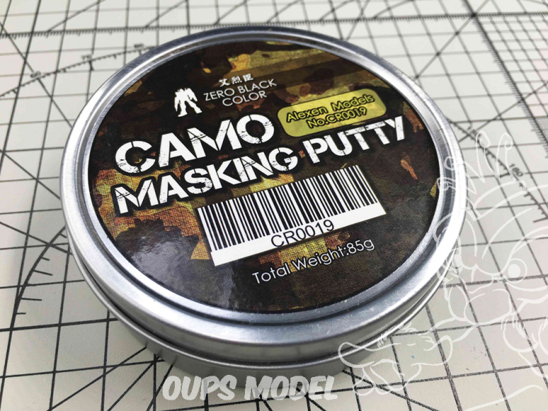 Alexen Models CR0019 Nouvelle colle de masquage à base de cire et d'huile, Zero Black outil de masquage pour peinture 85g