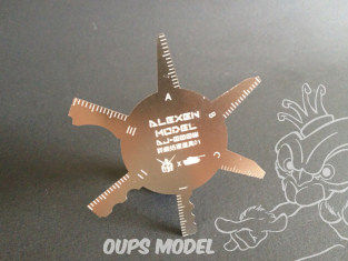 Alexen Models AJ0008 Plaque de raclage Gundam/Militaire maquettes plus profondes Line - type 1
