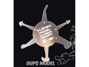 Alexen Models AJ0009 Plaque de raclage Gundam/Militaire maquettes plus détaillés et fins Line - type 2