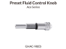 Gaahleri aérographe 41239 Bouton de contrôle de fluide préréglé pour GHAD-98D Ace Series