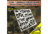 Alexen Models AJ0021 Pochoir camouflage Allemand à points ondulés clairs et ombrés Ardennes de la Forêt-Noire WWII Style B 1/35