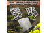 Alexen Models AJ0021 Pochoir camouflage Allemand à points ondulés clairs et ombrés Ardennes de la Forêt-Noire WWII Style B 1/35