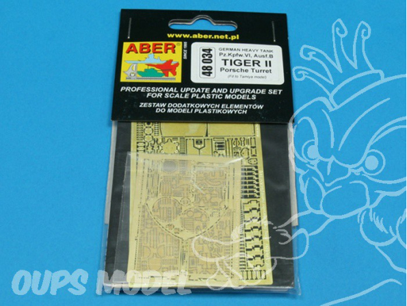 Aber 48034 German heavy tank Pz.Kpfw.VI, Ausf.B TIGER II Porsche Turret 1/48
