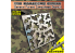 Alexen Models AJ0032 Pochoir Modèle militaire Gundam Universal Universal Black Forest Camouflage 1/35