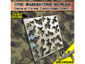 Alexen Models AJ0032 Pochoir Modèle militaire Gundam Universal Universal Black Forest Camouflage 1/35
