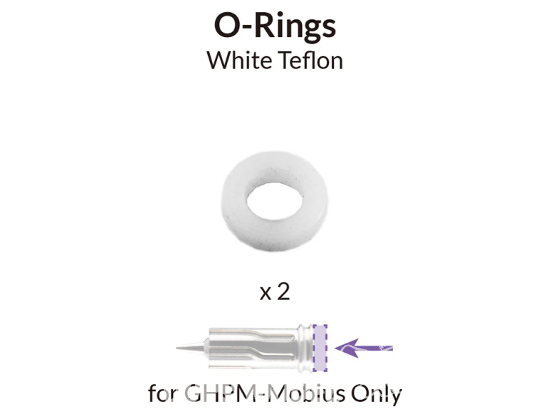 Gaahleri aérographe 41062 Joints toriques blancs de buse pour GHPM-Mobius x2