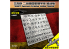 Alexen Models AJ0047 Pochoir Lettres Police gothique allemande de la Seconde Guerre mondiale pour chars 1/35