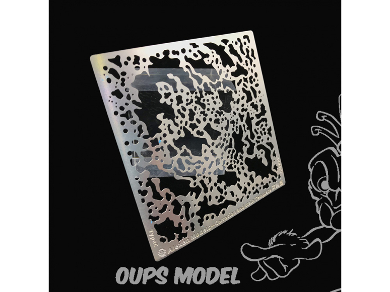 Alexen Models AJ0058 Pochoir grandes taches Hétéroclite pour le vieillissement Type B