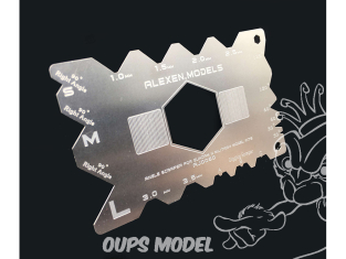 Alexen Models AJ0060 Grattoir droit Angel pour bord et pièces Gundam DIY Essential