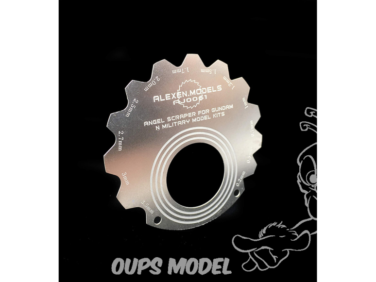 Alexen Models AJ0061 Grattoir en arc Angel pour bord et pièces Gundam DIY Essential