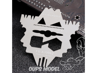 Alexen Models AJ0062 Grattoir Scraper 5 en 1 pour Gundam 0,4 mm