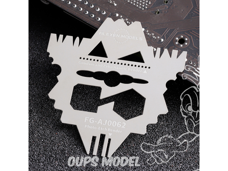 Alexen Models AJ0062 Grattoir Scraper 5 en 1 pour Gundam 0,4 mm