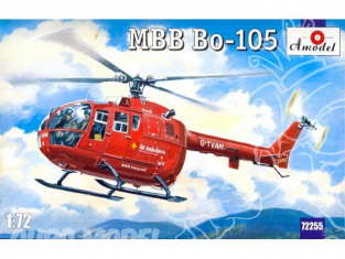 Amodel maquettes Hélicoptère 72255 MBB Bo-105 HÉLICOPTÈRE DE PROTECTION CIVILE 1/72