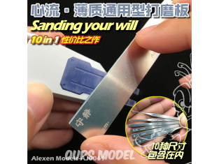 Alexen Models AJ0069 Ponceuse ultra-mince 0,5mm lot de 10