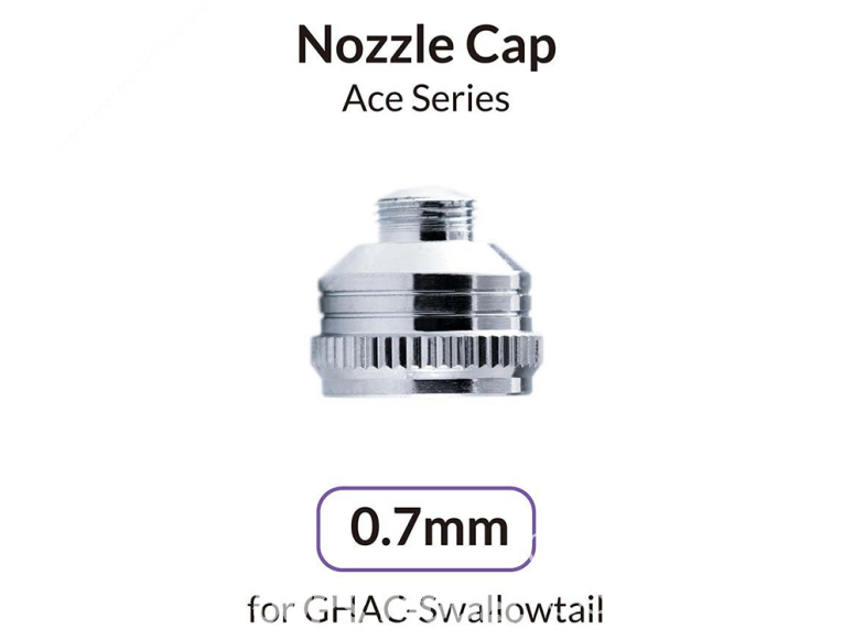 Gaahleri aérographe 42700 Capuchon de buse 0.7mm pour GHAC-Swallowtail Ace Series