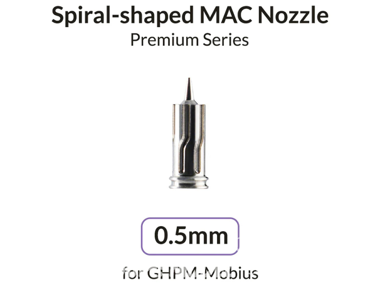 Gaahleri aérographe 43035 Buse MAC 0,5mm pour GHPM-Mobius Premium Series