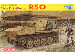 DRAGON maquette militaire 6640 RSO avec canon 7,5cm Pack 40/4 1.35