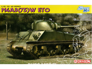 DRAGON maquette militaire 6698 Sherman M4A3 (75)W ETO 1/35