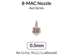Gaahleri aérographe 40416 Buse 8-MAC 0,5mm pour GHAC-98(D) / GHAC-Swallowtail Ace Series