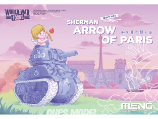 Meng maquette militaire WWV-005 Sherman Paris Arrow SERIE WORLD WAR TOON
