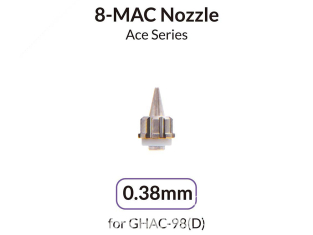 Gaahleri aérographe 40409 Buse 8-MAC 0,38mm pour GHAC-98(D) Ace Series