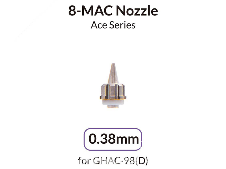 Gaahleri aérographe 40409 Buse 8-MAC 0,38mm pour GHAC-98(D) Ace Series