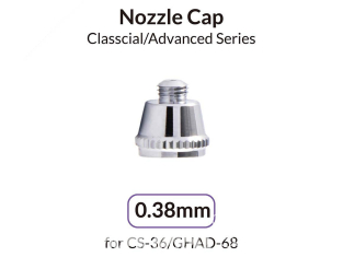 Gaahleri aérographe 40317 Capuchon de buse 0,38mm pour CS-36 / GHAD-68 Advanced Series
