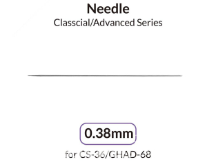 Gaahleri aérographe 40584 Aiguille 0,38mm pour CS-36 / GHAD-68 Advanced Series