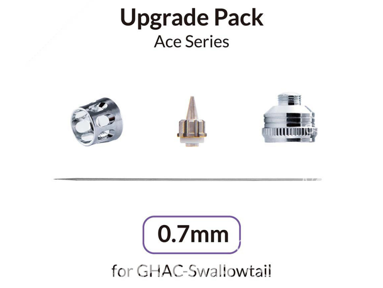 Gaahleri aérographe 42779 Tête 0,7mm pour GHAC-Swallowtail Ace Series