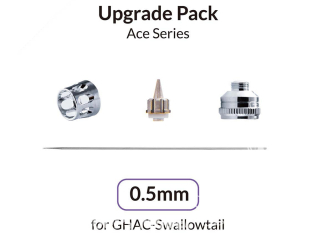 Gaahleri aérographe 40744 Tête complète 0,5mm pour GHAC-Swallowtail Ace Series