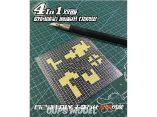 Alexen Models AJ0080 Pochoir camouflage digital