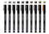 Gaahleri 42328 Set de 10 marqueurs acryliques de la série Metallic