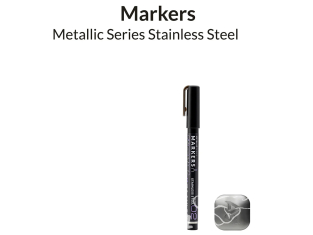 Gaahleri GM-MS02 Marqueur acrylique Acier inoxydable Série métallique