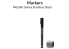 Gaahleri GM-MS02 Marqueur acrylique Acier inoxydable Série métallique