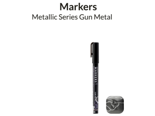 Gaahleri GM-MS05 Marqueur acrylique Gun metal Série métallique