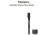 Gaahleri GM-MS05 Marqueur acrylique Gun metal Série métallique