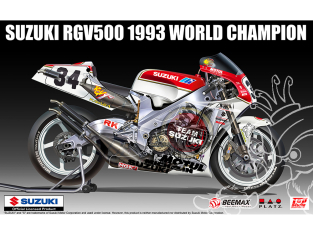 Beemax maquette moto B13001 Suzuki RGV (XR79) 1993 WGP500 World Champion Kevin Schwantz 1/12