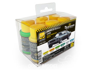 MIG peinture Cobra Motor 7863 Set peintures American Muscle Cars 6 x 30ml