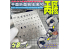 Alexen Models AJ0097 Pochoir Gabarit de traçage de surface plane et pliée pour Gundam Type-N 57in1