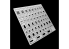 Alexen Models AJ0097 Pochoir Gabarit de traçage de surface plane et pliée pour Gundam Type-N 57in1