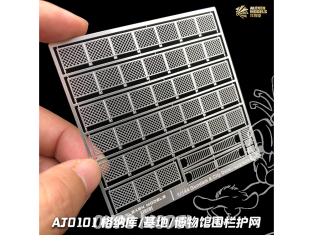 Alexen Models AJ0101 Clôtures garde-corps pour scènes de maquettes Clôture en treillis métallique de base 1/144