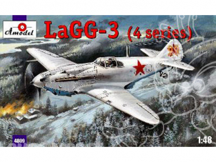 Amodel maquettes avion 4809 LAGG-3 (4 serie) CHASSEUR SOVIETIQUE 1941 1/48